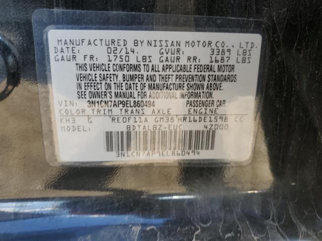 Photo 11 VIN: 3N1CN7AP9EL860494 - NISSAN VERSA 