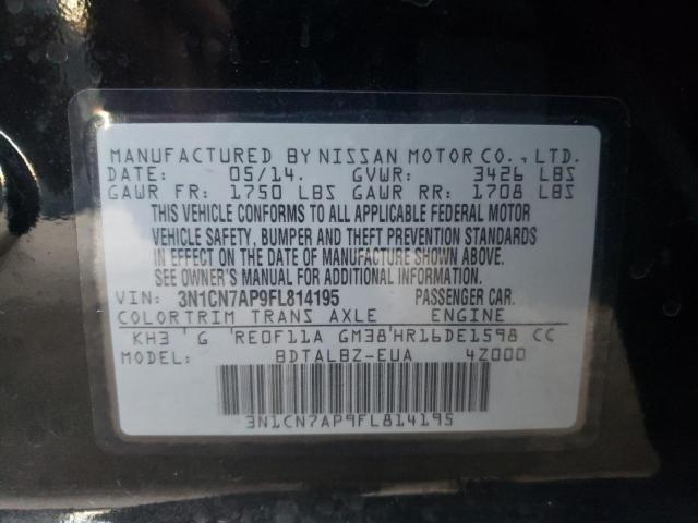 Photo 9 VIN: 3N1CN7AP9FL814195 - NISSAN VERSA S 