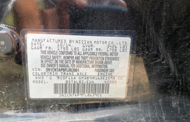 Photo 9 VIN: 3N1CN7AP9FL863901 - NISSAN VERSA S 