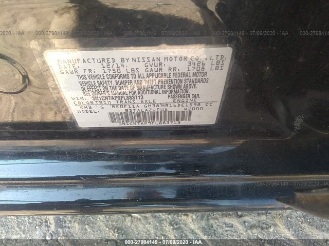 Photo 8 VIN: 3N1CN7AP9FL883713 - NISSAN VERSA 