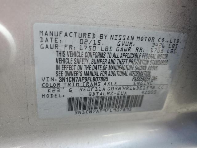 Photo 11 VIN: 3N1CN7AP9FL907895 - NISSAN VERSA S 