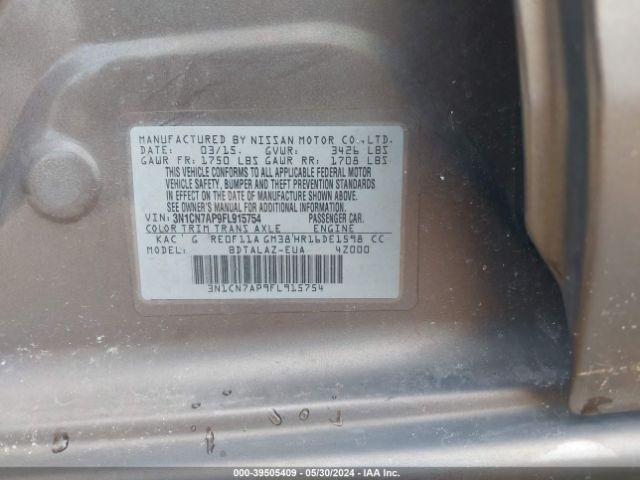 Photo 8 VIN: 3N1CN7AP9FL915754 - NISSAN VERSA 