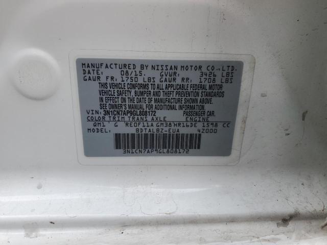 Photo 9 VIN: 3N1CN7AP9GL808172 - NISSAN VERSA 