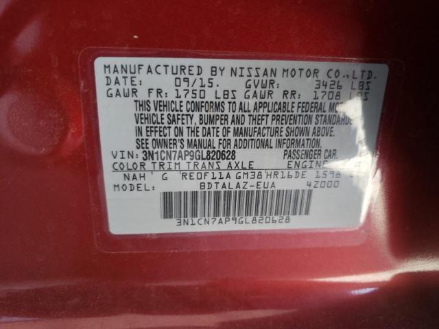 Photo 12 VIN: 3N1CN7AP9GL820628 - NISSAN VERSA S 