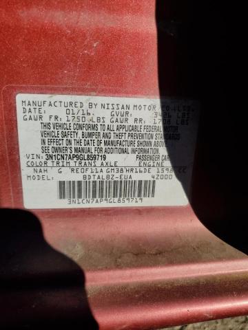 Photo 11 VIN: 3N1CN7AP9GL859719 - NISSAN VERSA 