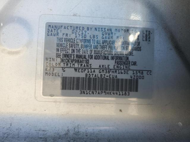 Photo 11 VIN: 3N1CN7AP9HK441183 - NISSAN VERSA 