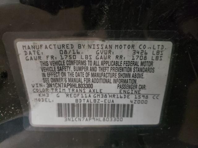 Photo 9 VIN: 3N1CN7AP9HL803300 - NISSAN VERSA S 