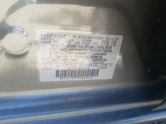 Photo 9 VIN: 3N1CN7AP9HL818461 - NISSAN VERSA S 