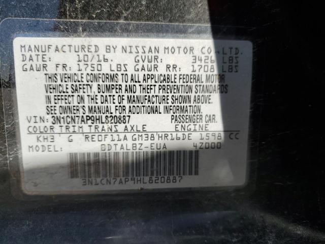 Photo 11 VIN: 3N1CN7AP9HL820887 - NISSAN VERSA 