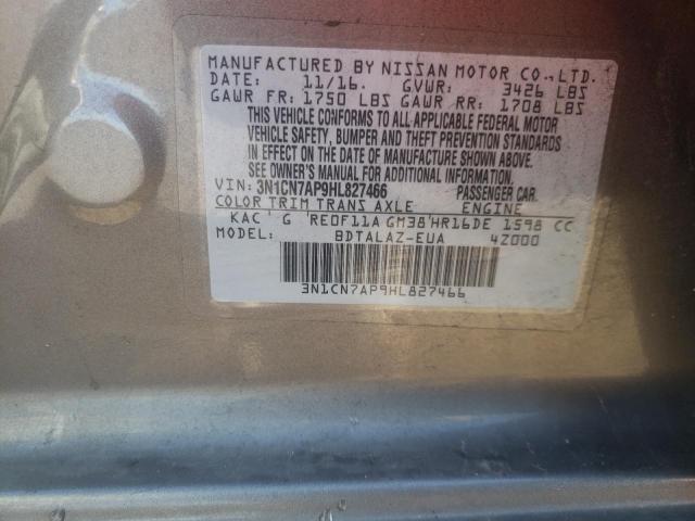 Photo 12 VIN: 3N1CN7AP9HL827466 - NISSAN VERSA S 