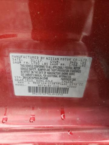 Photo 9 VIN: 3N1CN7AP9HL841240 - NISSAN VERSA S 