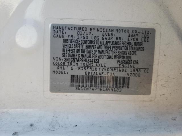 Photo 11 VIN: 3N1CN7AP9HL844123 - NISSAN VERSA S 