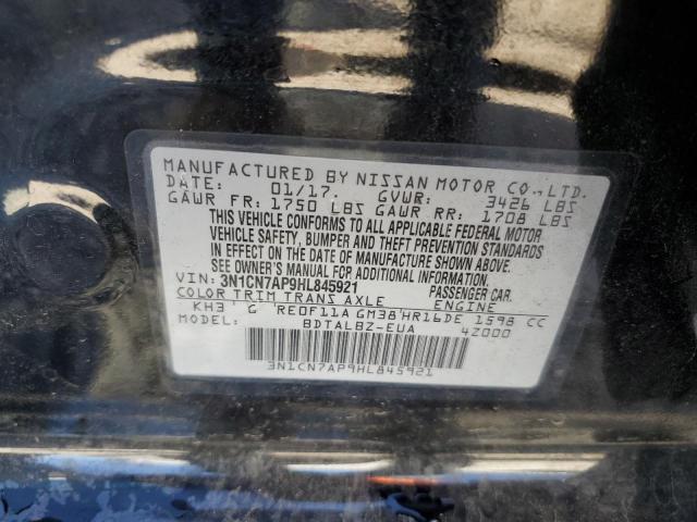 Photo 9 VIN: 3N1CN7AP9HL845921 - NISSAN VERSA S 