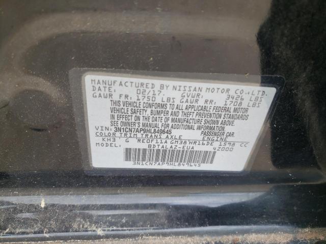 Photo 11 VIN: 3N1CN7AP9HL849645 - NISSAN VERSA S 