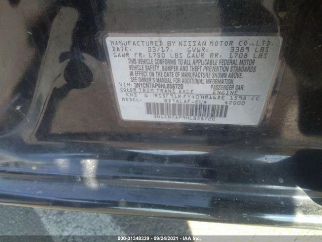 Photo 8 VIN: 3N1CN7AP9HL858720 - NISSAN VERSA SEDAN 