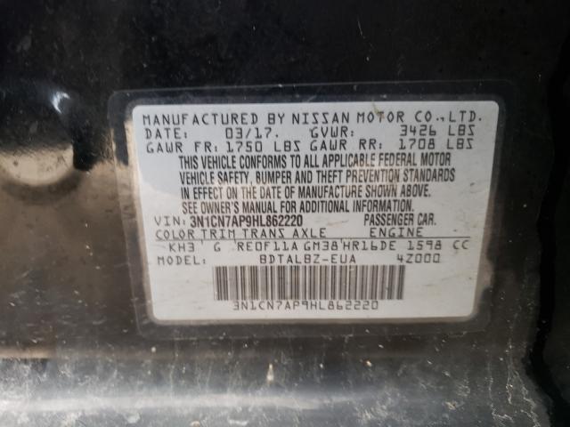 Photo 9 VIN: 3N1CN7AP9HL862220 - NISSAN VERSA S 