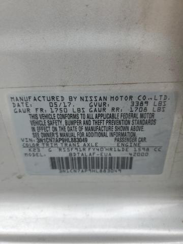 Photo 11 VIN: 3N1CN7AP9HL883049 - NISSAN VERSA S 