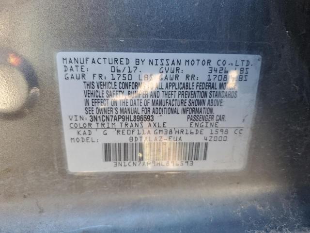 Photo 11 VIN: 3N1CN7AP9HL896593 - NISSAN VERSA 