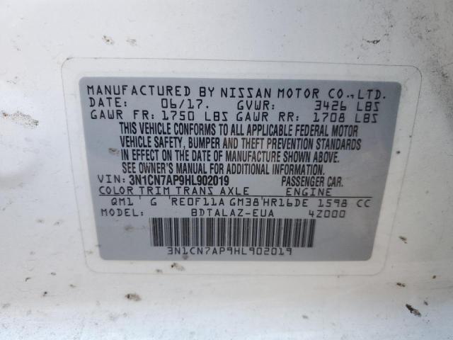 Photo 11 VIN: 3N1CN7AP9HL902019 - NISSAN VERSA 