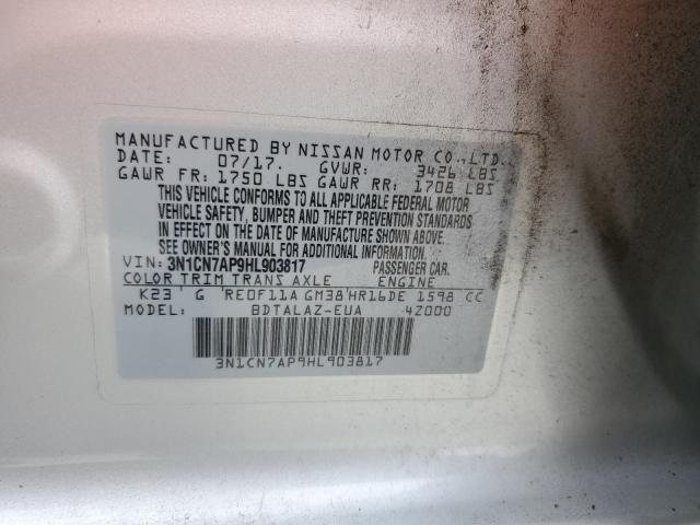 Photo 12 VIN: 3N1CN7AP9HL903817 - NISSAN VERSA S 