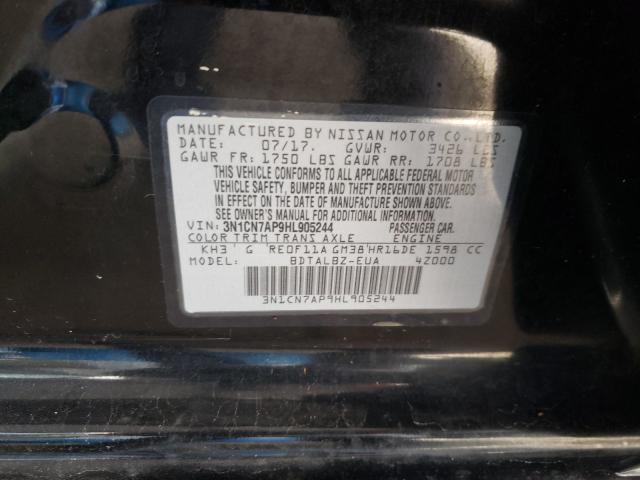 Photo 9 VIN: 3N1CN7AP9HL905244 - NISSAN VERSA S 