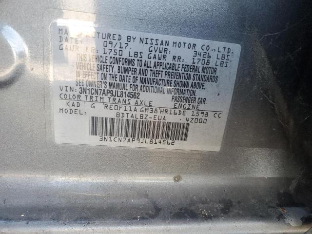 Photo 11 VIN: 3N1CN7AP9JL814562 - NISSAN VERSA S 