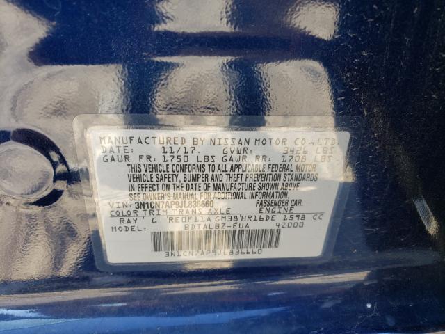 Photo 9 VIN: 3N1CN7AP9JL836660 - NISSAN VERSA S 