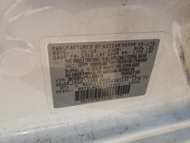 Photo 11 VIN: 3N1CN7AP9JL884174 - NISSAN VERSA S 