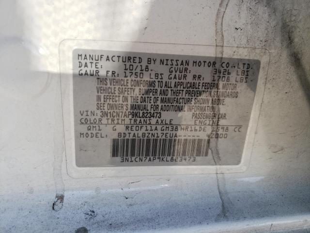 Photo 9 VIN: 3N1CN7AP9KL823473 - NISSAN VERSA S 