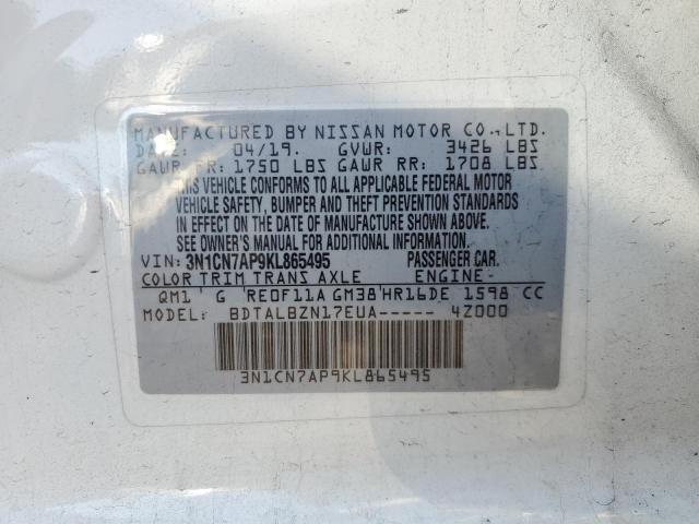 Photo 9 VIN: 3N1CN7AP9KL865495 - NISSAN VERSA S 