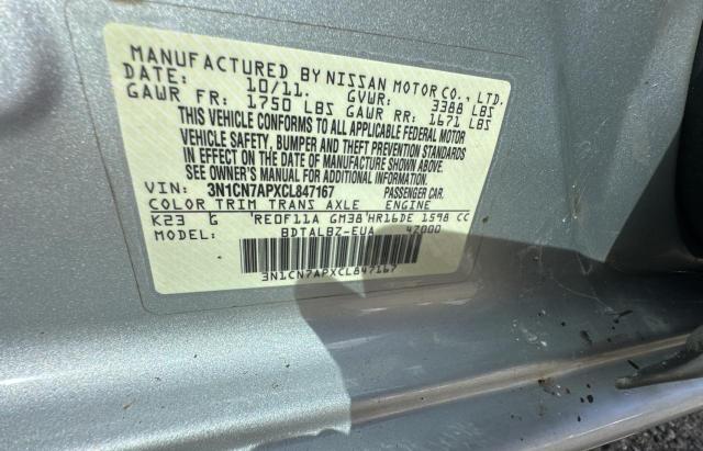 Photo 9 VIN: 3N1CN7APXCL847167 - NISSAN VERSA S 