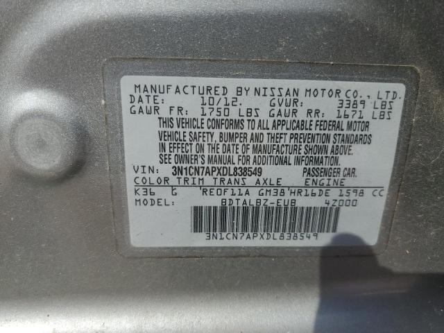 Photo 11 VIN: 3N1CN7APXDL838549 - NISSAN VERSA S 