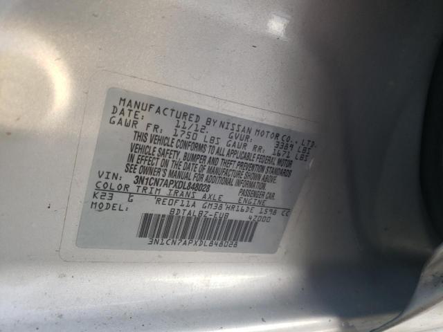 Photo 11 VIN: 3N1CN7APXDL848028 - NISSAN VERSA S 