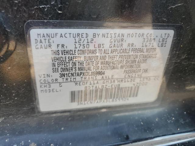 Photo 11 VIN: 3N1CN7APXDL859904 - NISSAN VERSA 