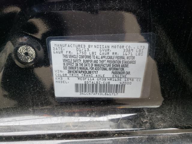 Photo 9 VIN: 3N1CN7APXDL861717 - NISSAN VERSA S 