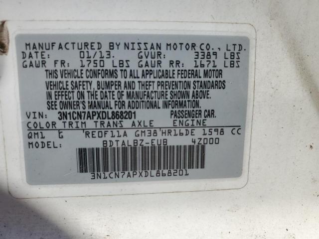 Photo 11 VIN: 3N1CN7APXDL868201 - NISSAN VERSA 