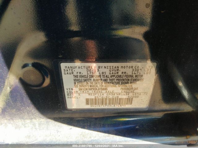 Photo 8 VIN: 3N1CN7APXDL876895 - NISSAN VERSA 