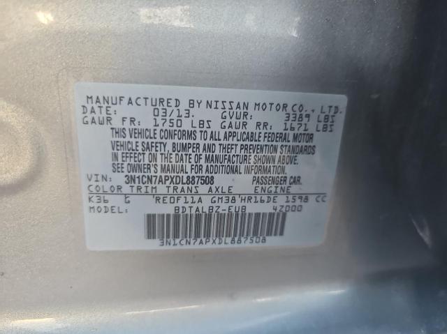 Photo 9 VIN: 3N1CN7APXDL887508 - NISSAN VERSA S 