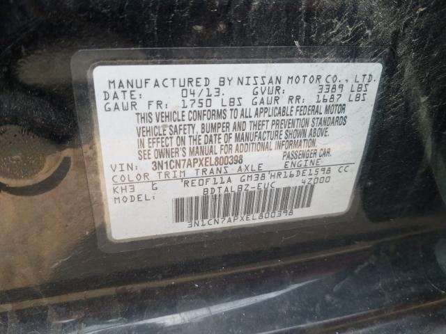 Photo 9 VIN: 3N1CN7APXEL800398 - NISSAN VERSA 