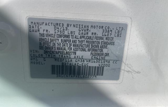 Photo 9 VIN: 3N1CN7APXEL802779 - NISSAN VERSA 