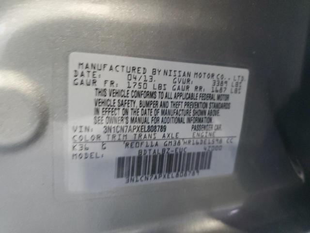 Photo 11 VIN: 3N1CN7APXEL808789 - NISSAN VERSA S 