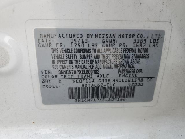 Photo 11 VIN: 3N1CN7APXEL809182 - NISSAN VERSA S 