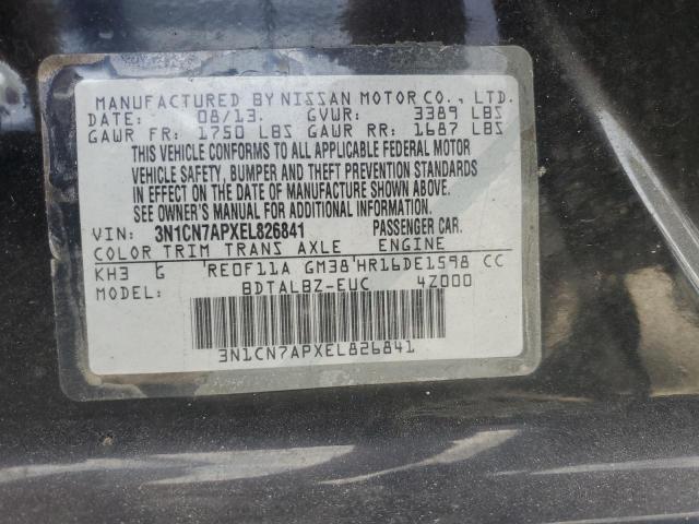 Photo 9 VIN: 3N1CN7APXEL826841 - NISSAN VERSA S 