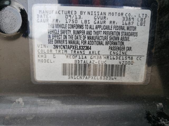 Photo 9 VIN: 3N1CN7APXEL832364 - NISSAN VERSA S 