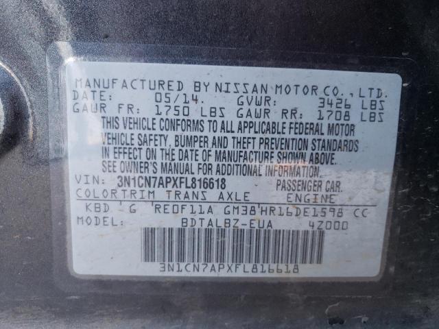 Photo 9 VIN: 3N1CN7APXFL816618 - NISSAN VERSA S 