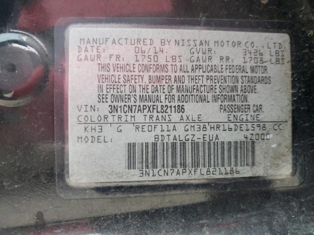 Photo 11 VIN: 3N1CN7APXFL821186 - NISSAN VERSA 