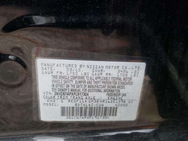 Photo 9 VIN: 3N1CN7APXFL917304 - NISSAN VERSA S 