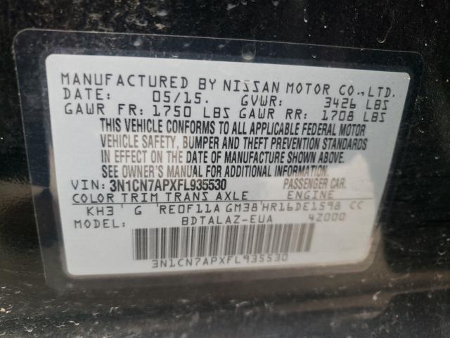 Photo 9 VIN: 3N1CN7APXFL935530 - NISSAN VERSA S 