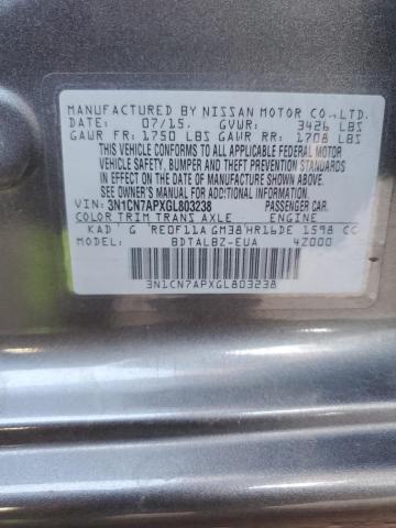 Photo 11 VIN: 3N1CN7APXGL803238 - NISSAN VERSA S 