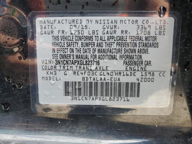 Photo 11 VIN: 3N1CN7APXGL823716 - NISSAN VERSA 